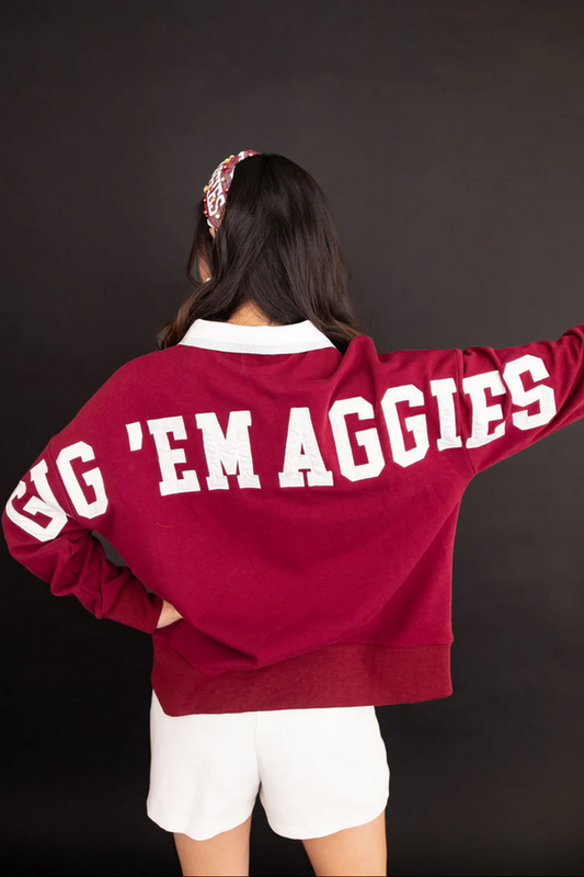 Texas A&M Brianna Cannon Club Sweatshirt - Southern Belle Boutique