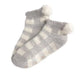 Chloe Plaid Plush Home Socks - Southern Belle Boutique