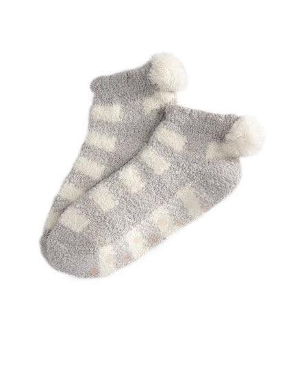 Chloe Plaid Plush Home Socks - Southern Belle Boutique