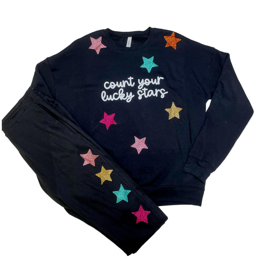 Count Your Lucky Stars Sweatshirt - Southern Belle Boutique