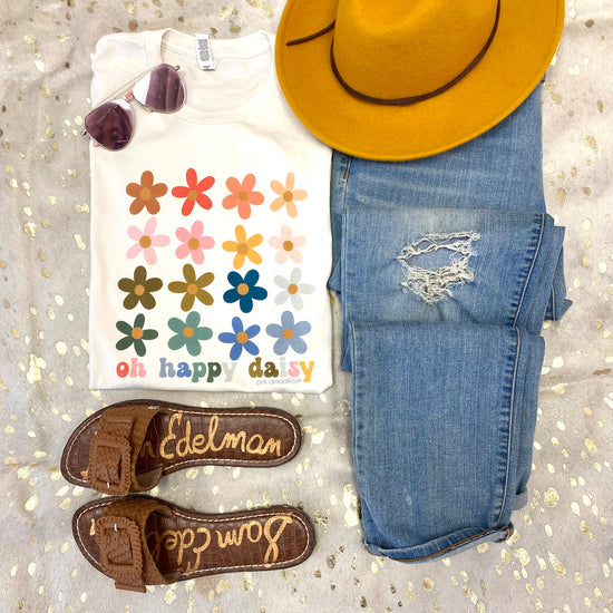 Oh Happy Daisy Tee - Southern Belle Boutique