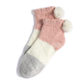Alma Color Block Plush Home Socks, Pink - Southern Belle Boutique