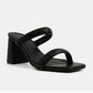 Farrah Black Heel Sandal - Southern Belle Boutique