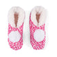 Grace Knit Holiday Slippers With Pom, Pink - Southern Belle Boutique