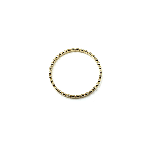 Gold Flat Pebble Ring - Southern Belle Boutique