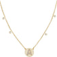 Shine Bright Circle Initial Necklace - GOLD - Southern Belle Boutique