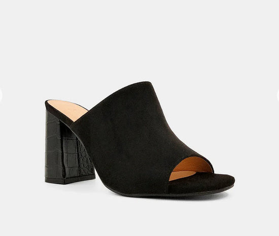 Gaia Black Suede Wedge - Southern Belle Boutique