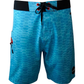Fish Scales 4-Way Stretch Fishing Boardshort - Turquesa - Southern Belle Boutique