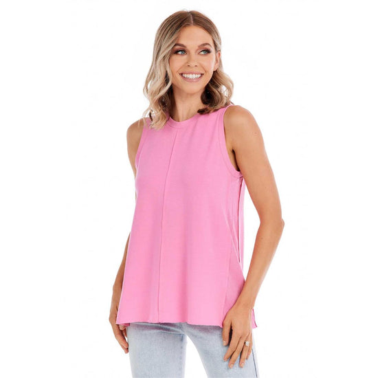 Pink Dempsey Swing Tank - Southern Belle Boutique