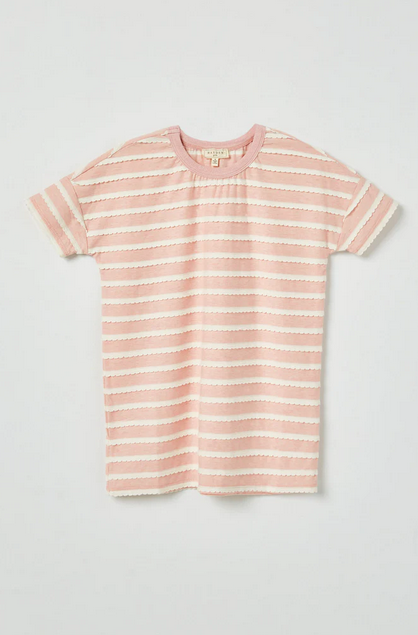 Pink Striped Tee - Southern Belle Boutique