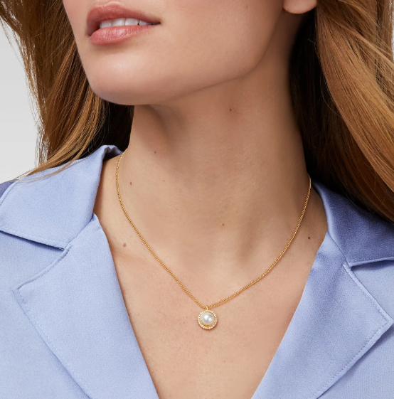 Odette Pearl Solitaire Necklace - Southern Belle Boutique