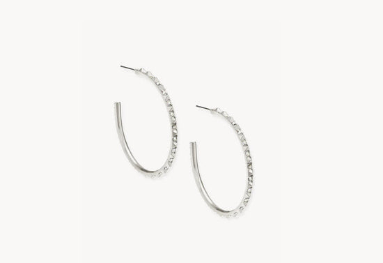 Veronica Hoop Earrings in Silver - Southern Belle Boutique