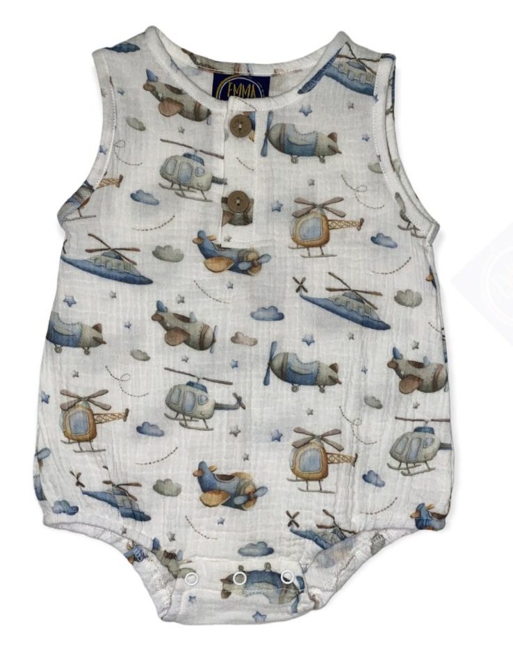 Airplane Boys Bubble - Southern Belle Boutique