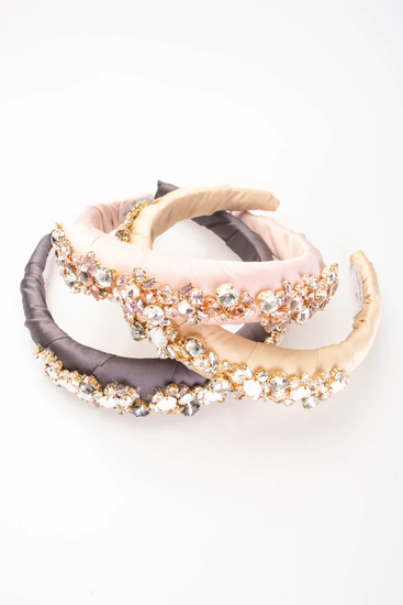 Phoebe Crystal Puff Headband - Southern Belle Boutique