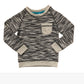 Reverse Knit Pullover Charcoal - Southern Belle Boutique