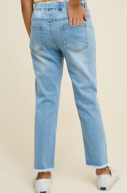 Distressed Denim Jeans - Southern Belle Boutique