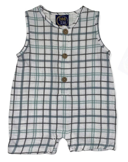 Sage Plaid Shortall - Southern Belle Boutique