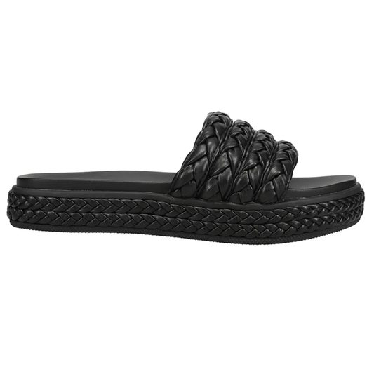 Bri Braided Platform Slide Sandal - Southern Belle Boutique