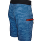 Geo Camo 4-Way Stretch Fishing Boardshort - Blue Lagoon - Southern Belle Boutique