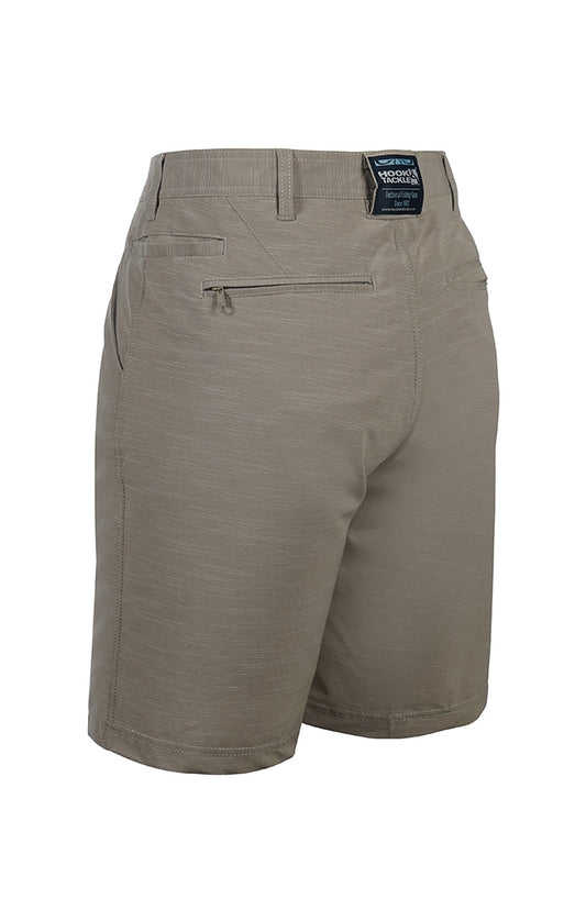 Oceanic Hybrid 4-Way Stretch Fishing Short - Khaki - Southern Belle Boutique