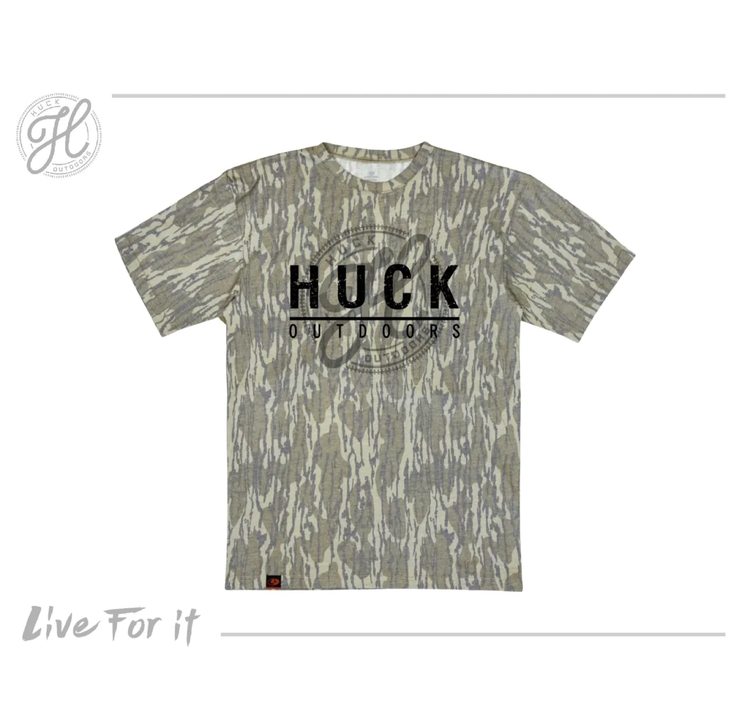 Huck Ghost Logo Bottomland Tee - Southern Belle Boutique