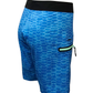 Fish Scales 4-Way Stretch Fishing Boardshort - Blue Lagoon - Southern Belle Boutique