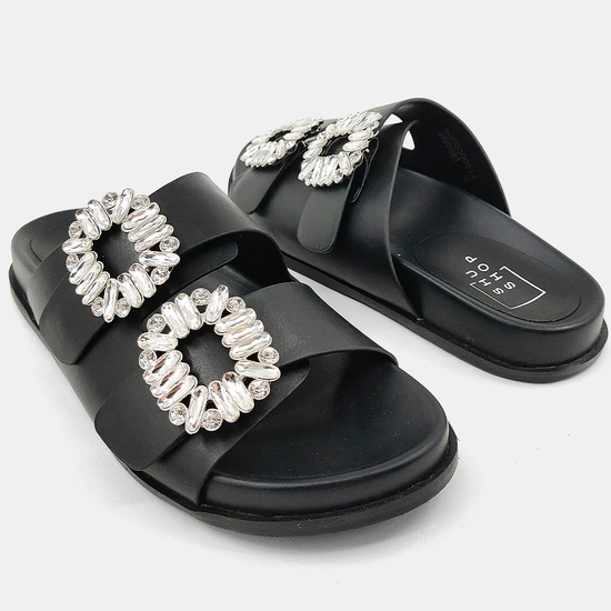 Bridget Black Sandal - Southern Belle Boutique