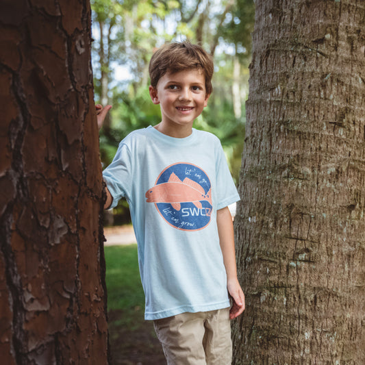 Youth Premium Blend S/S | Let'em Grow - Arctic Blue - Southern Belle Boutique