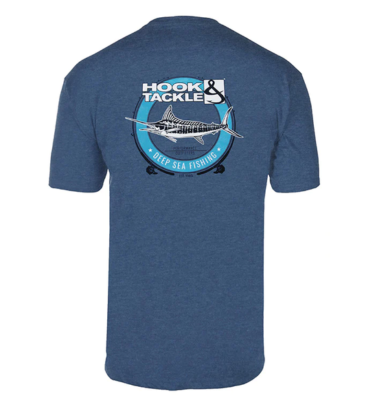 Deep Seal S/S Pocket T-Shirt - Blue Heather - Southern Belle Boutique