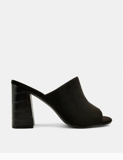 Gaia Black Suede Wedge - Southern Belle Boutique