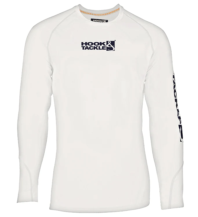 Hooked Wicked Dry &amp; Cool Fishing Shirt - White - Southern Belle Boutique