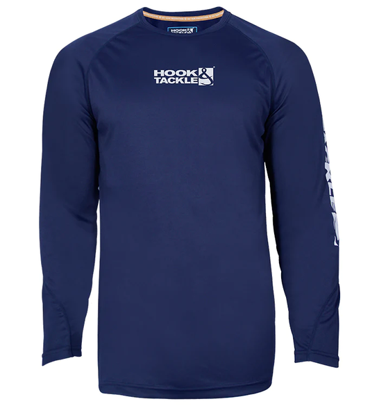 Sail Fishing Wicked Dry &amp; Cool Fishing Shirt - Navy - Southern Belle Boutique