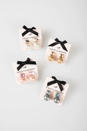 Audrey Pearl Post Earring - Southern Belle Boutique