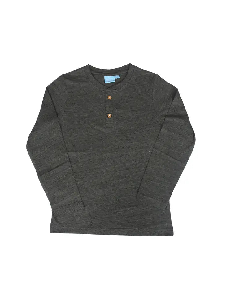 Darius Long Sleeve Textured Henley - Southern Belle Boutique