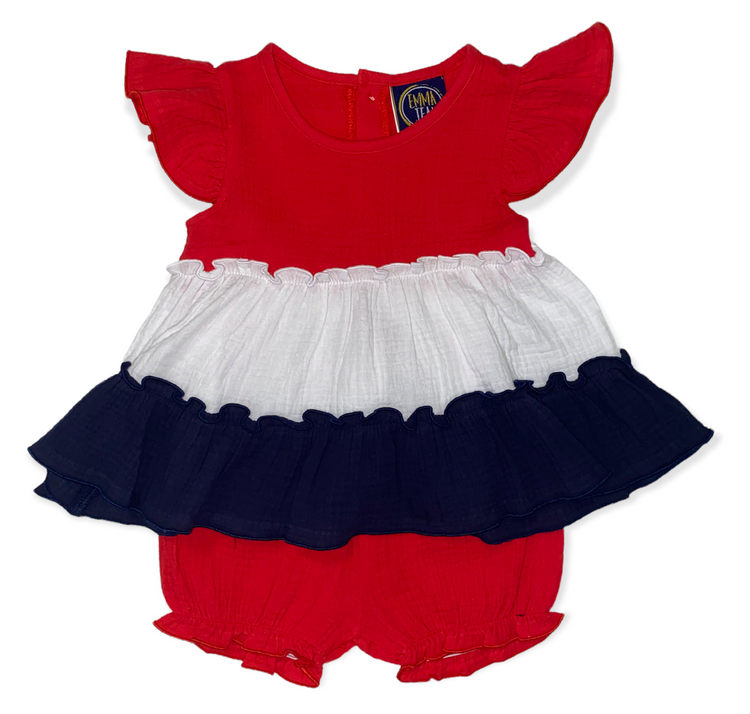 Red White Blue Bloomer Set - Southern Belle Boutique