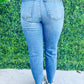 Rachael High Rise Mom Raw Hem Jeans - Southern Belle Boutique