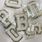 White Gold Chenille Letters - Southern Belle Boutique
