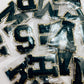 Black Chenille Letter Patches - Southern Belle Boutique