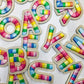 Rainbow Chenille Letters - Southern Belle Boutique