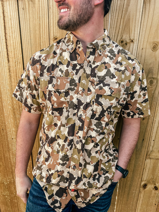 Lightweight Hunting Shirt - Short Sleeve Wetland - Southern Belle Boutique