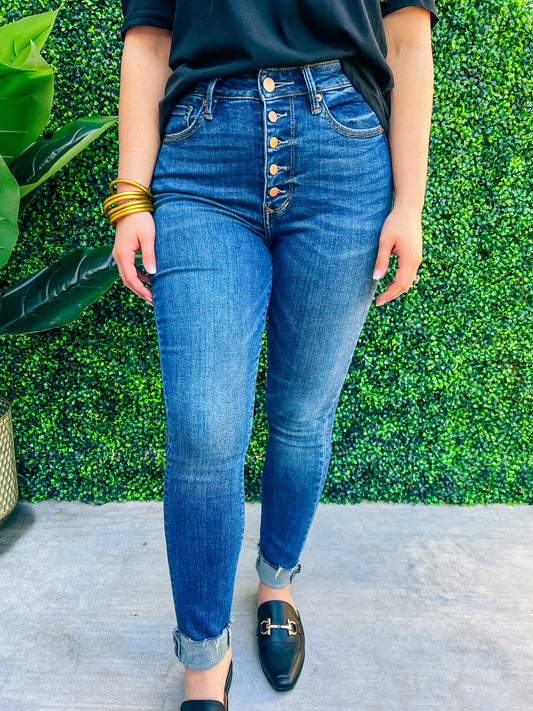 Olivia Super HighRise Ankle Skinny Athens Jean - Southern Belle Boutique