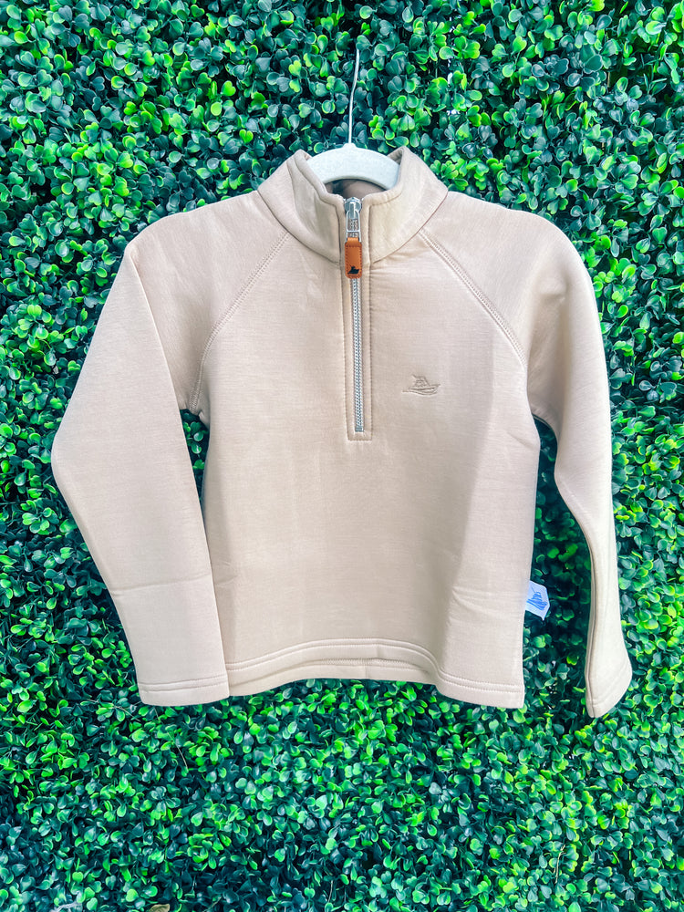 Khaki Performance Pullover - Southern Belle Boutique