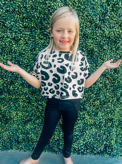 Giraffe Print Crop Top - Southern Belle Boutique
