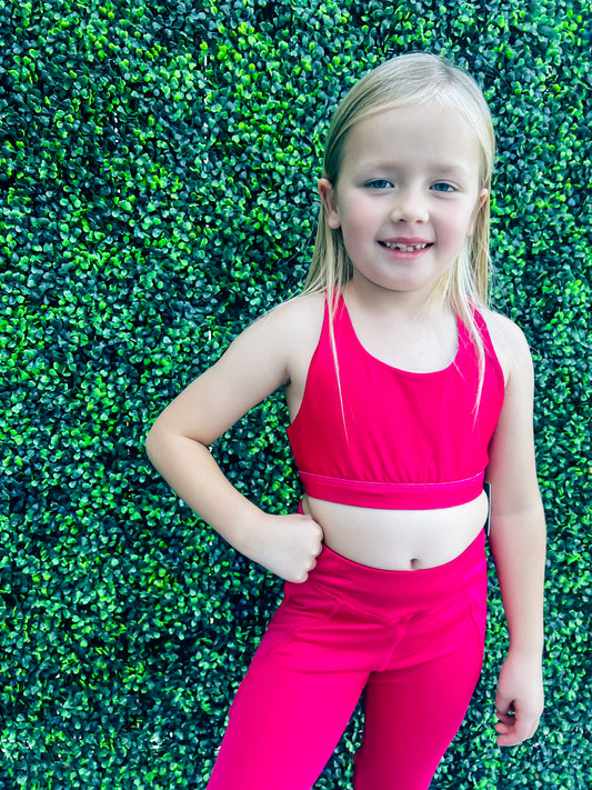 Fuchsia Sports Bra - Southern Belle Boutique