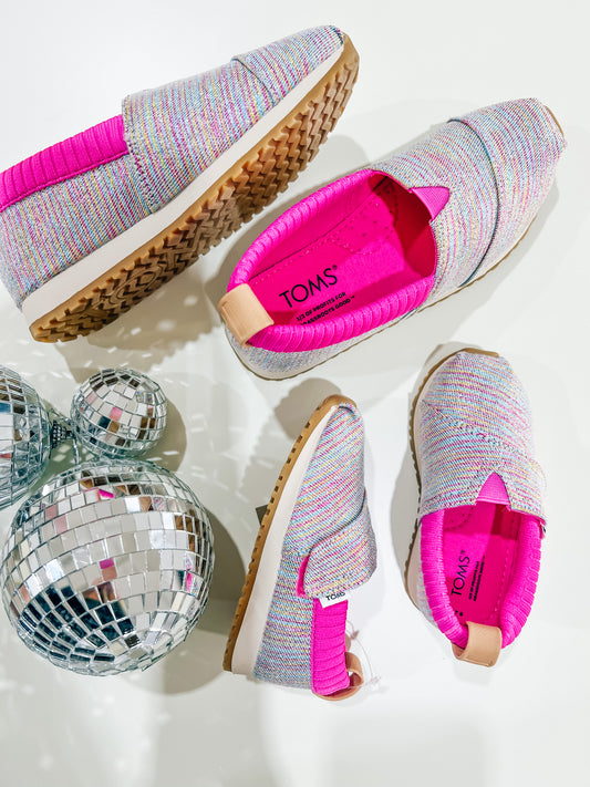 Alpargata Pink Multi Twill Glimmer Sneaker - Southern Belle Boutique