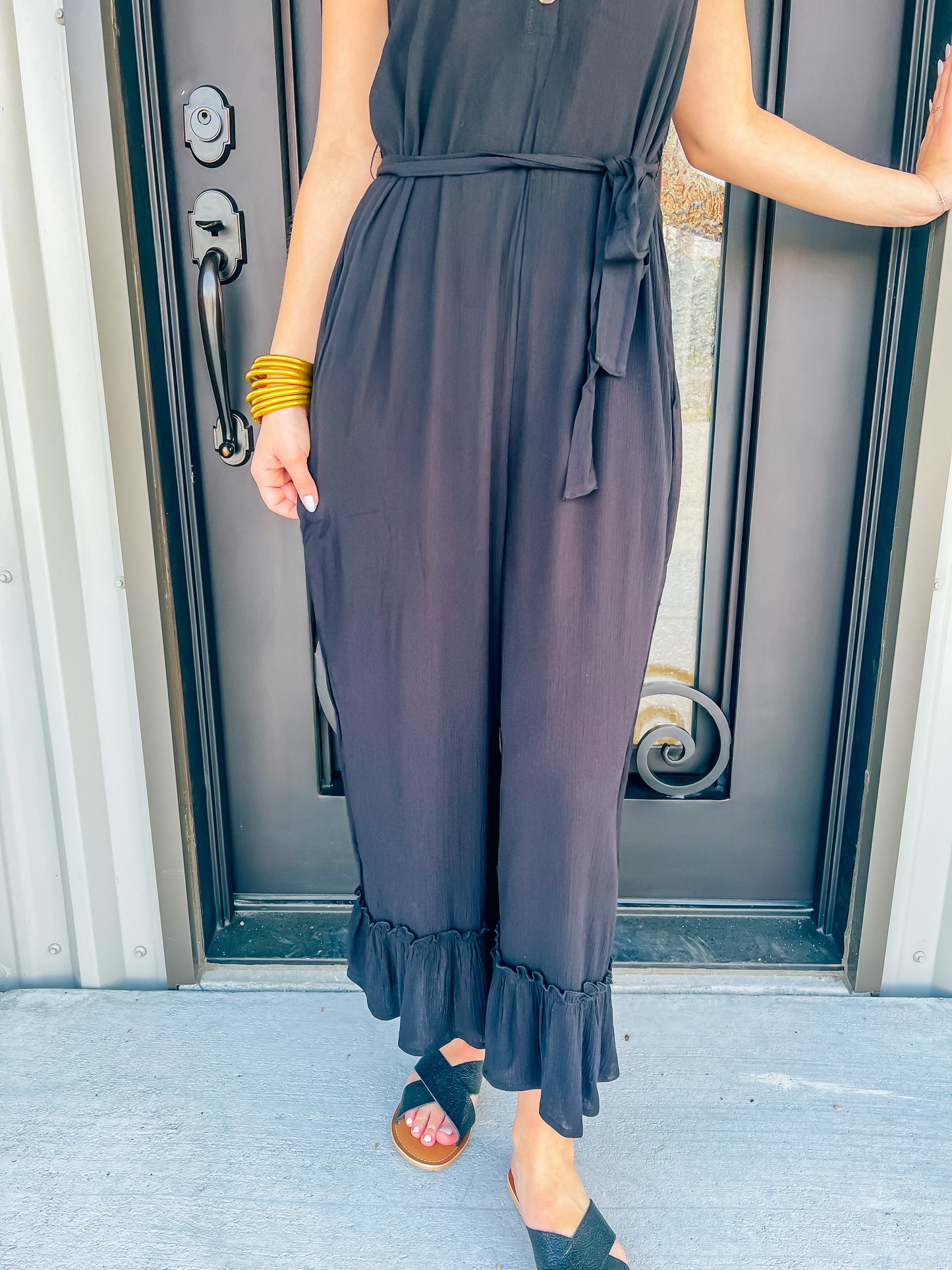 Maxine Black Jumpsuit - Southern Belle Boutique