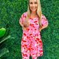 Tammy Pink Tiered Dress - Southern Belle Boutique