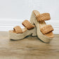Everett Camel Wedge Braided Sandal - Southern Belle Boutique