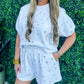 White Diamond Short Set - Southern Belle Boutique