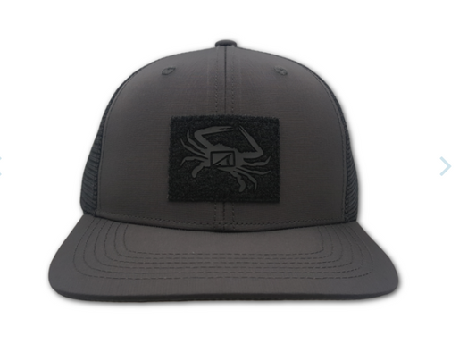 Drifter Felt Patch Cap - Charcoal/Black - Southern Belle Boutique